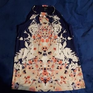 Alfani Navy Floral Dress